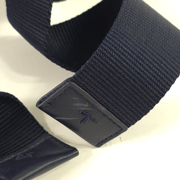 TORY BURCH TILDA STRIPED NYLON MEDIUM BACKPACK WITH ZIP CLOSURE NAVY BLUE PINK.. - Picture 11 of 16